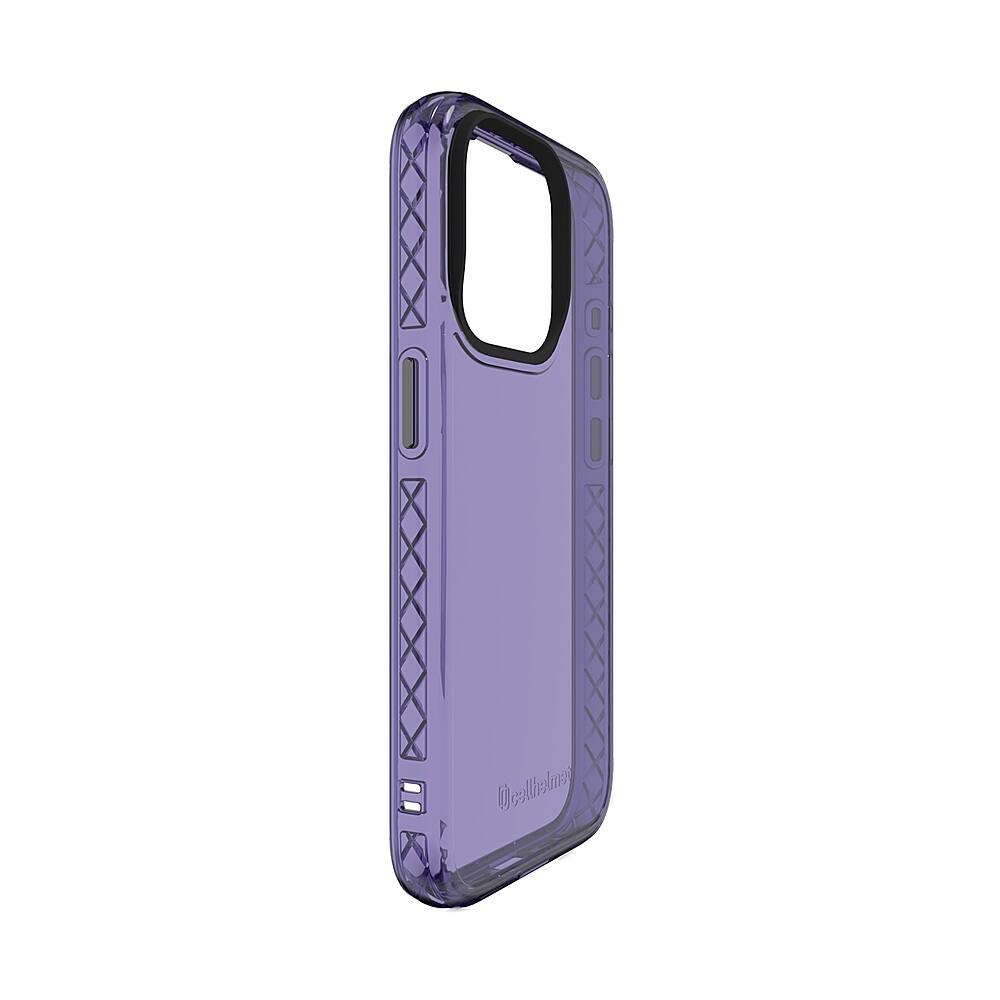 Left View: Cellhelmet - Altitude X Series Case for Apple iPhone 15 Pro - Midnight Lilac