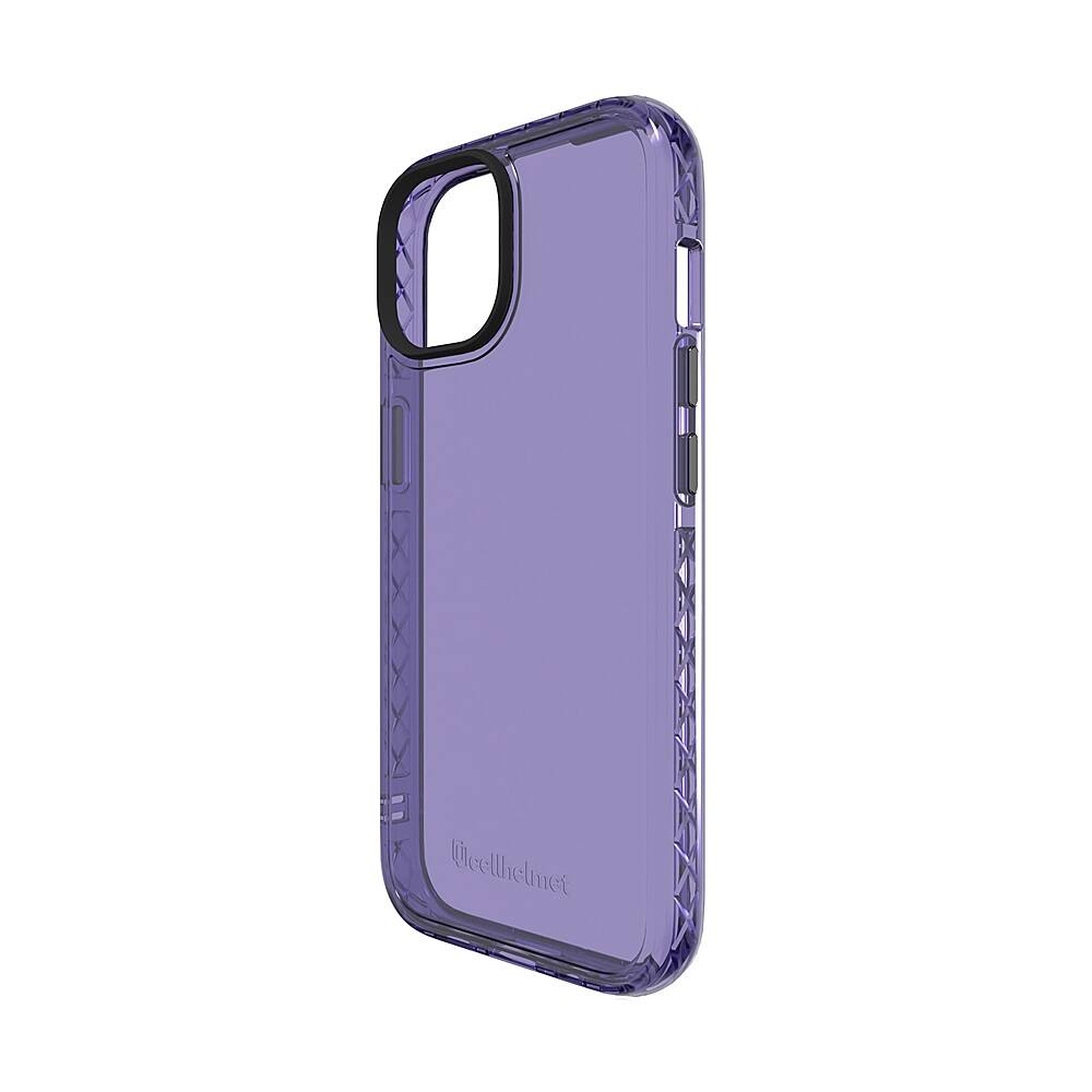 Angle. Cellhelmet - Altitude X Series Case for Apple iPhone 15 - Midnight Lilac.