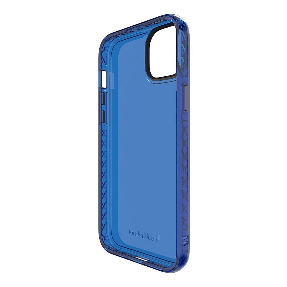 Angle. Cellhelmet - Altitude X Series Case for Apple iPhone 15 Plus - Bermuda Blue.