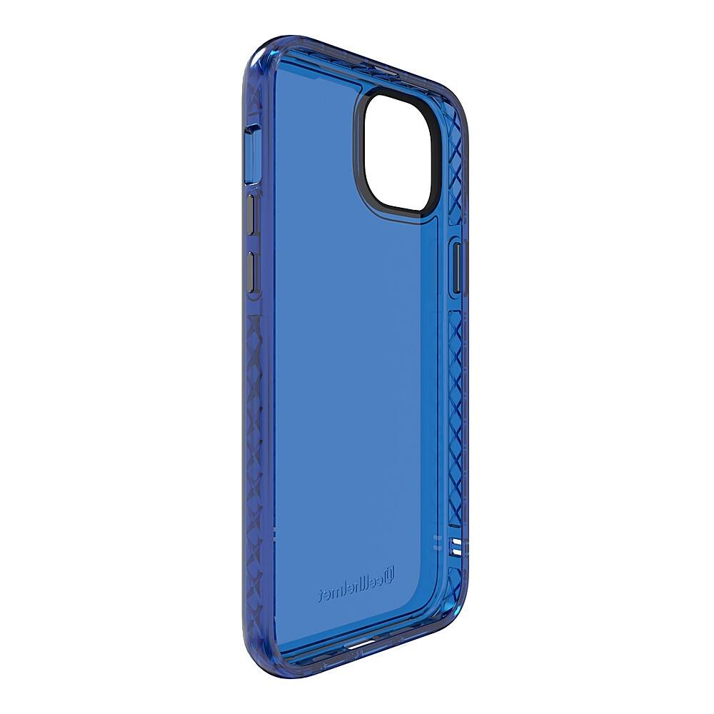 Left. Cellhelmet - Altitude X Series Case for Apple iPhone 15 Plus - Bermuda Blue.