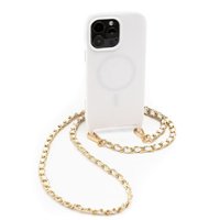 Bryten - Monarch Crossbody Case with MagSafe for Apple iPhone 14 Pro Max - Marshmallow White - Front_Zoom