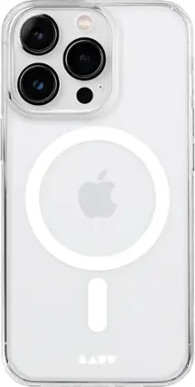 Front. LAUT - Crystal-M Case with MagSafe for Apple iPhone 14 Pro - Crystal.