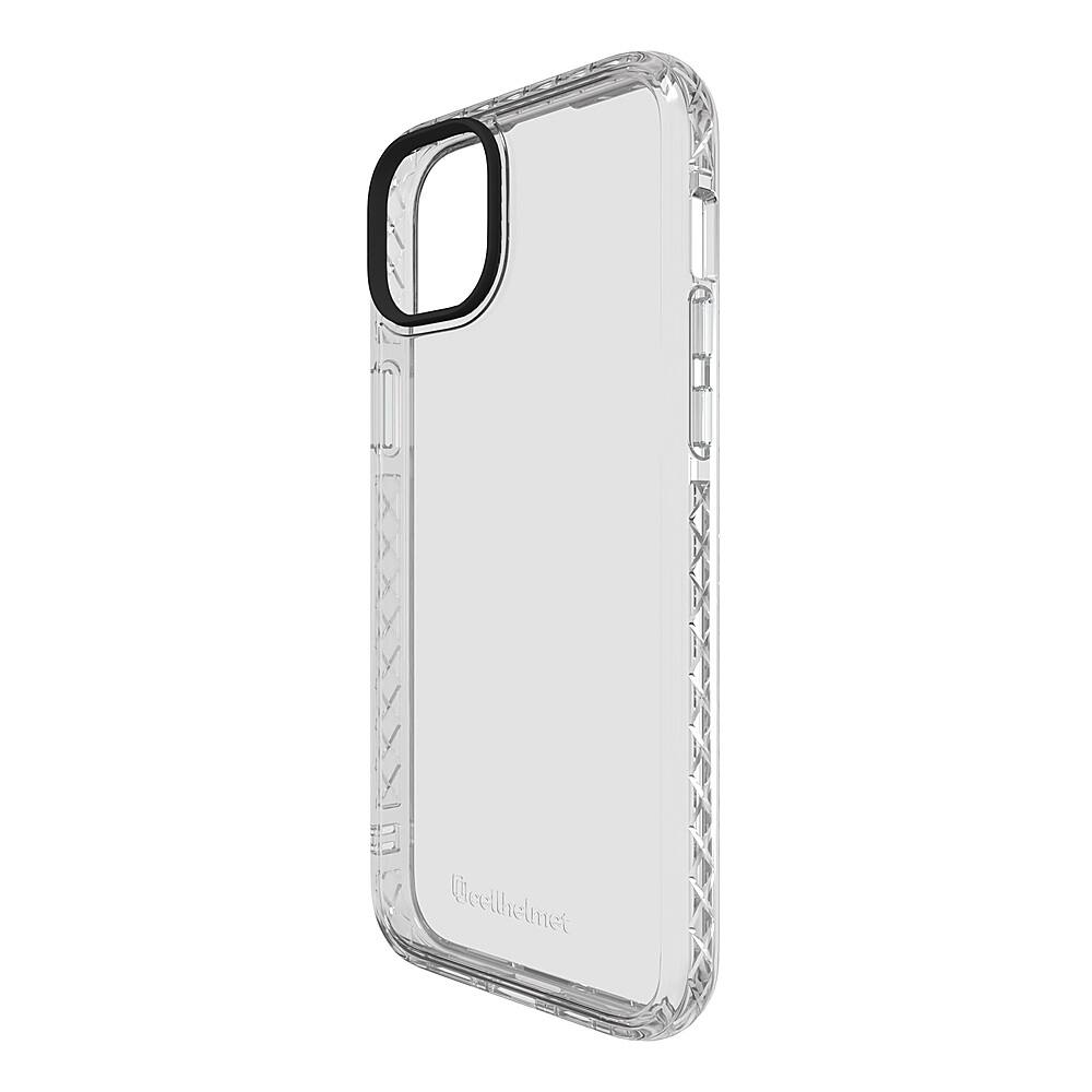 Angle. Cellhelmet - Altitude X Series Case for Apple iPhone 15 Plus - Crystal Clear.