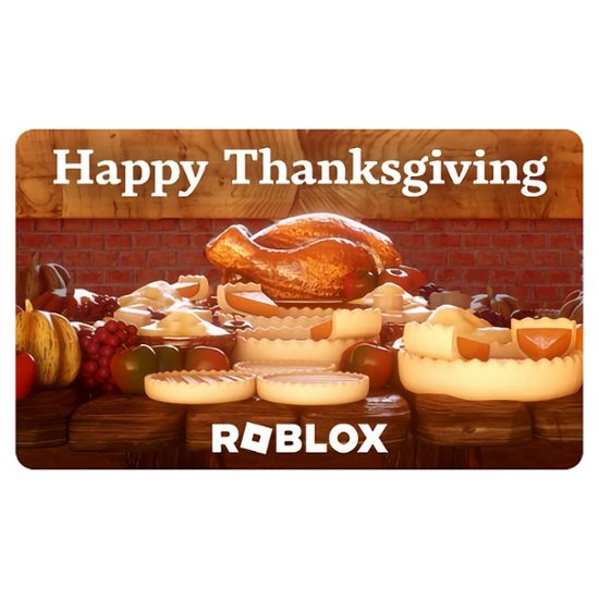 Roblox $25 Happy Thanksgiving Turkey Scene Digital Gift Card
