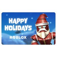 Roblox - $25 Happy Holidays Santa Scene Digital Gift Card [Includes Exclusive Virtual Item] [Digital] - Front_Zoom