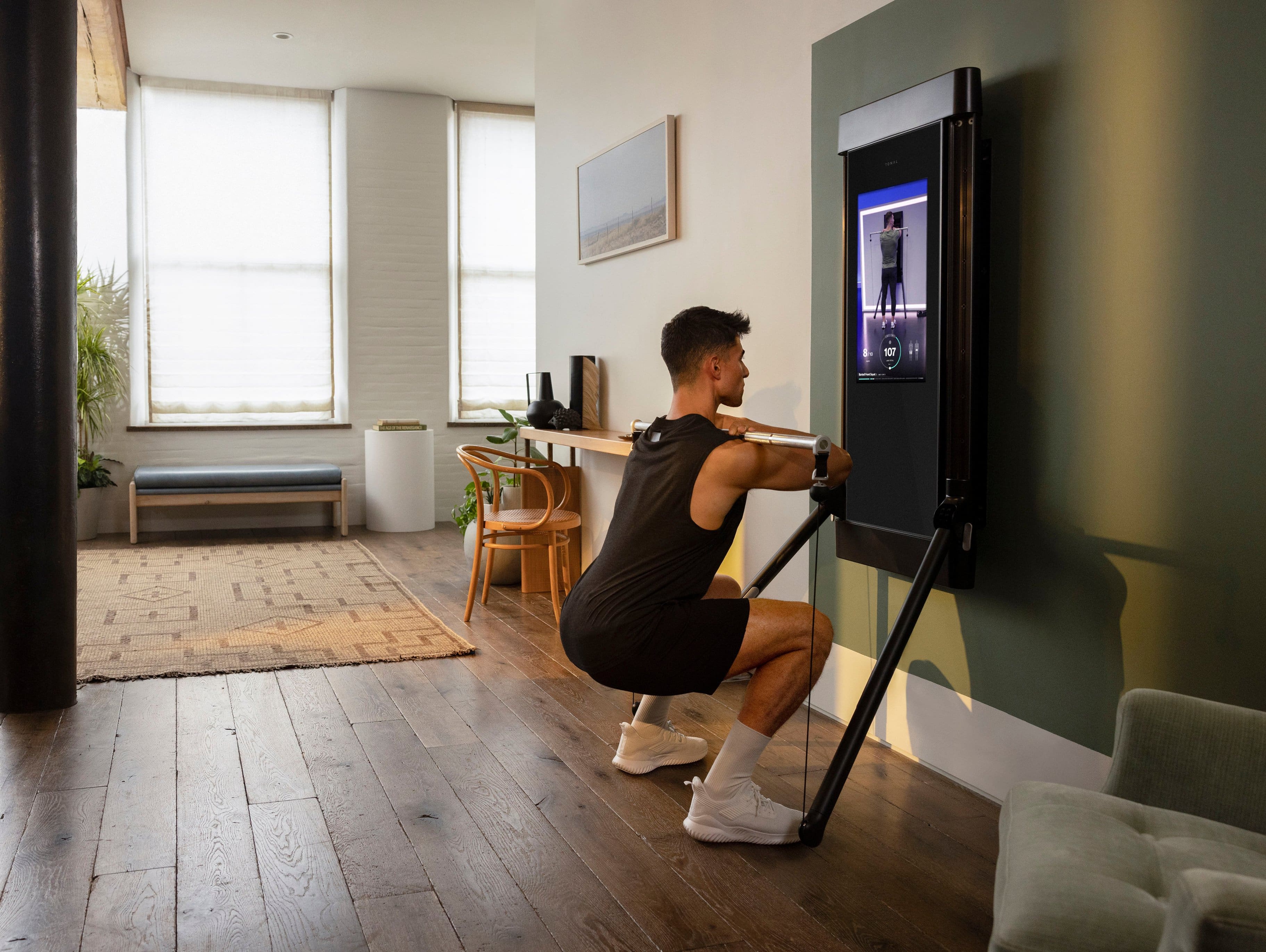 Alt View 22. Tonal - Intelligent Home Gym including Accessories Bundle, Delivery and Install - Black.