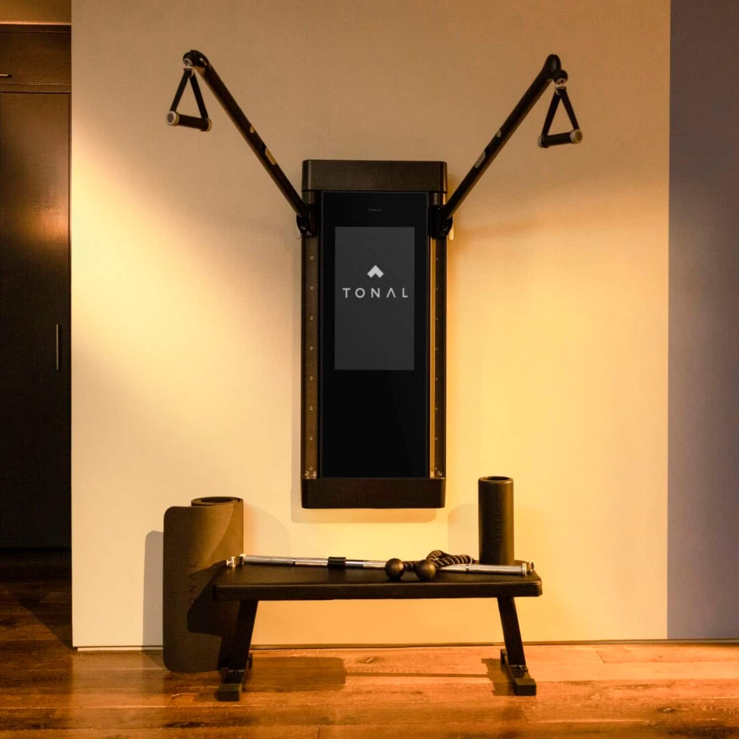 Alt View 27. Tonal - Intelligent Home Gym including Accessories Bundle, Delivery and Install - Black.