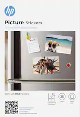 Front. HP - 4 x 6" Picture Stickers - 25 Count.