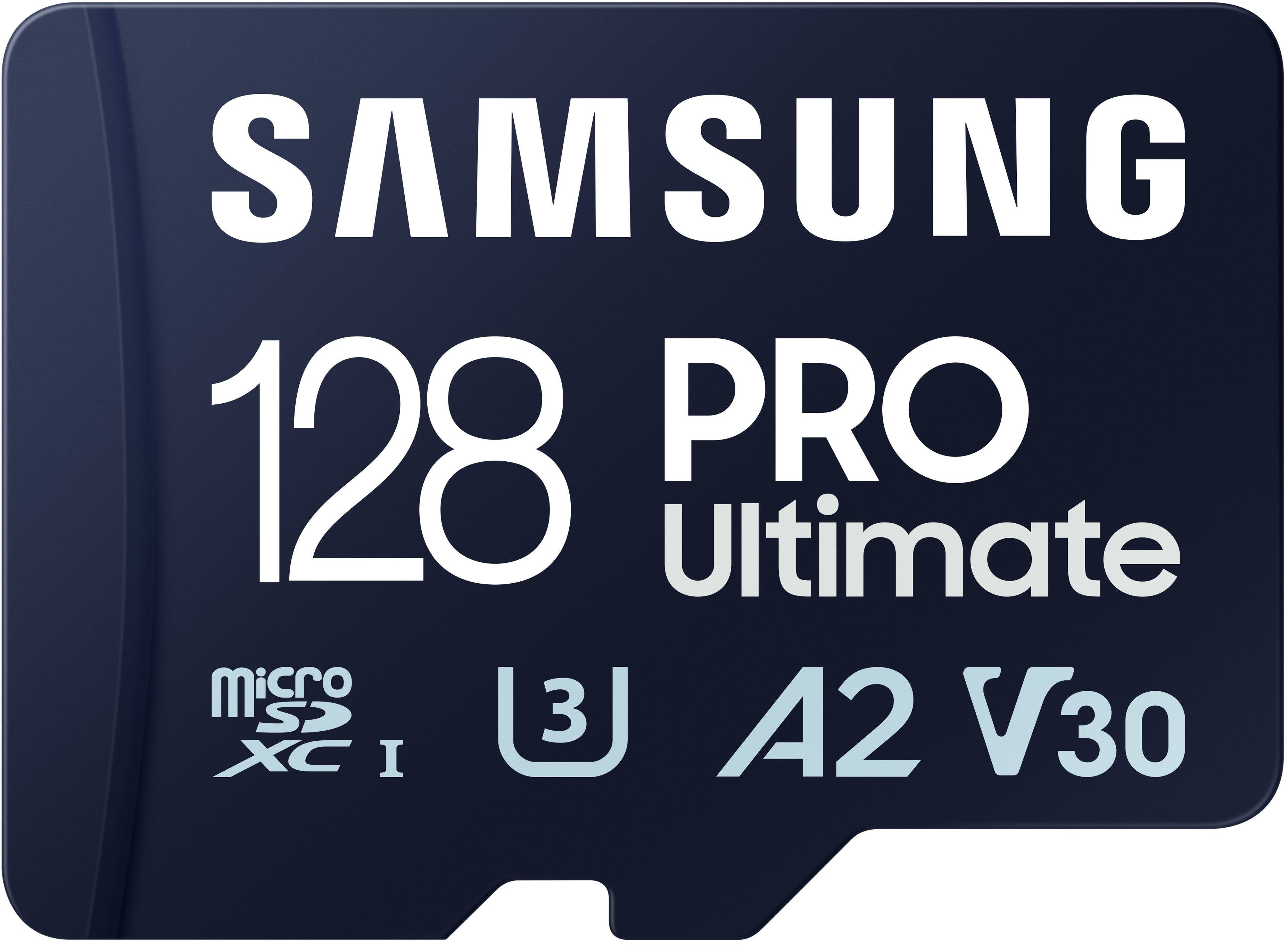 Alt View 11. Samsung - Pro Ultimate and Reader 128GB microSDXC Memory Card - Blue.