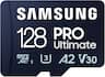 Samsung - Pro Ultimate and Adapter 128GB microSDXC Memory Card