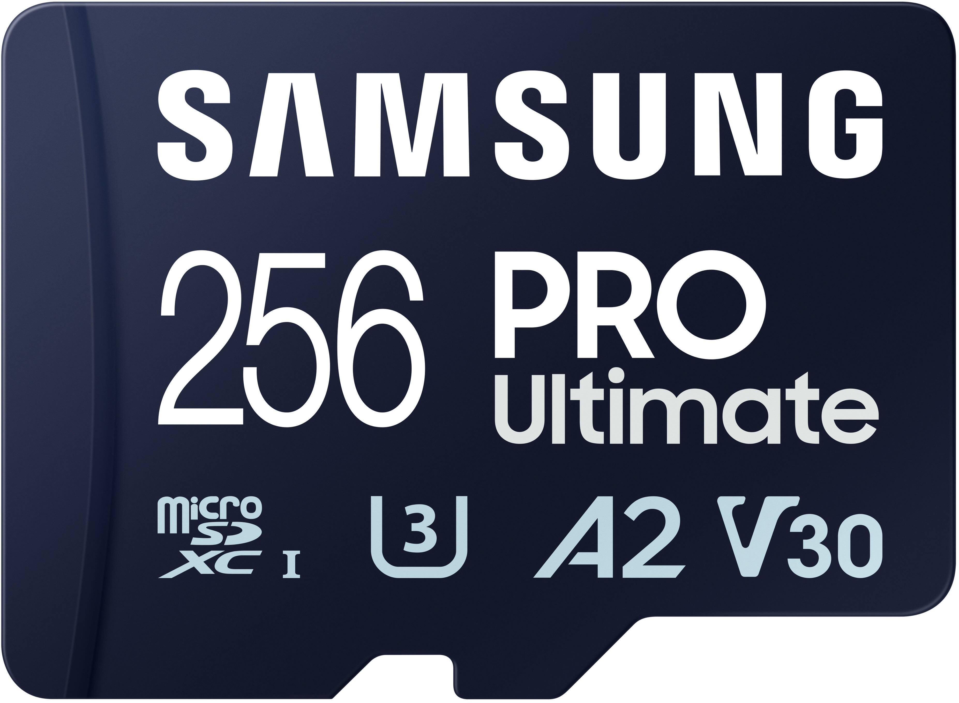 Alt View 11. Samsung - Pro Ultimate and Reader 256GB microSDXC Memory Card - Blue.
