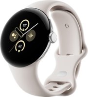 Google - Pixel Watch 2 Polished Silver Aluminum Case Smartwatch with  Porcelain Active Band Wi-Fi - Polished Silver - Front_Zoom
