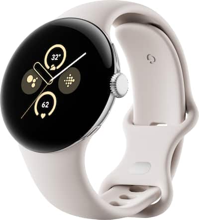 Google Pixel Watch 2 Polished Silver Aluminum Case Smartwatch with Google Pixel Watch 2 Polished Silver Aluminum Case Smartwatch with