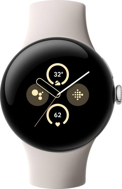 Google Pixel Watch 2 Polished Silver Aluminum Case Google Pixel Watch 2 Polished Silver Aluminum Case