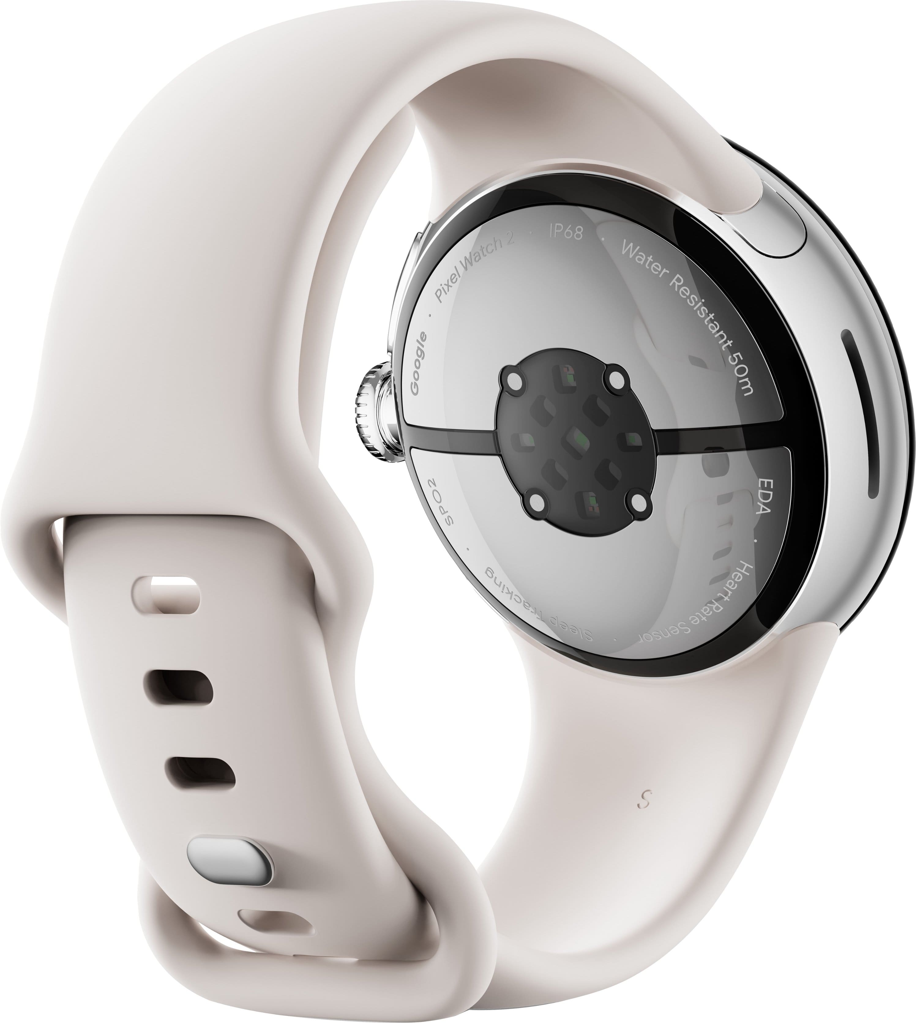 Google Pixel Watch Polished Silver ステンレス ケース/Charcoal