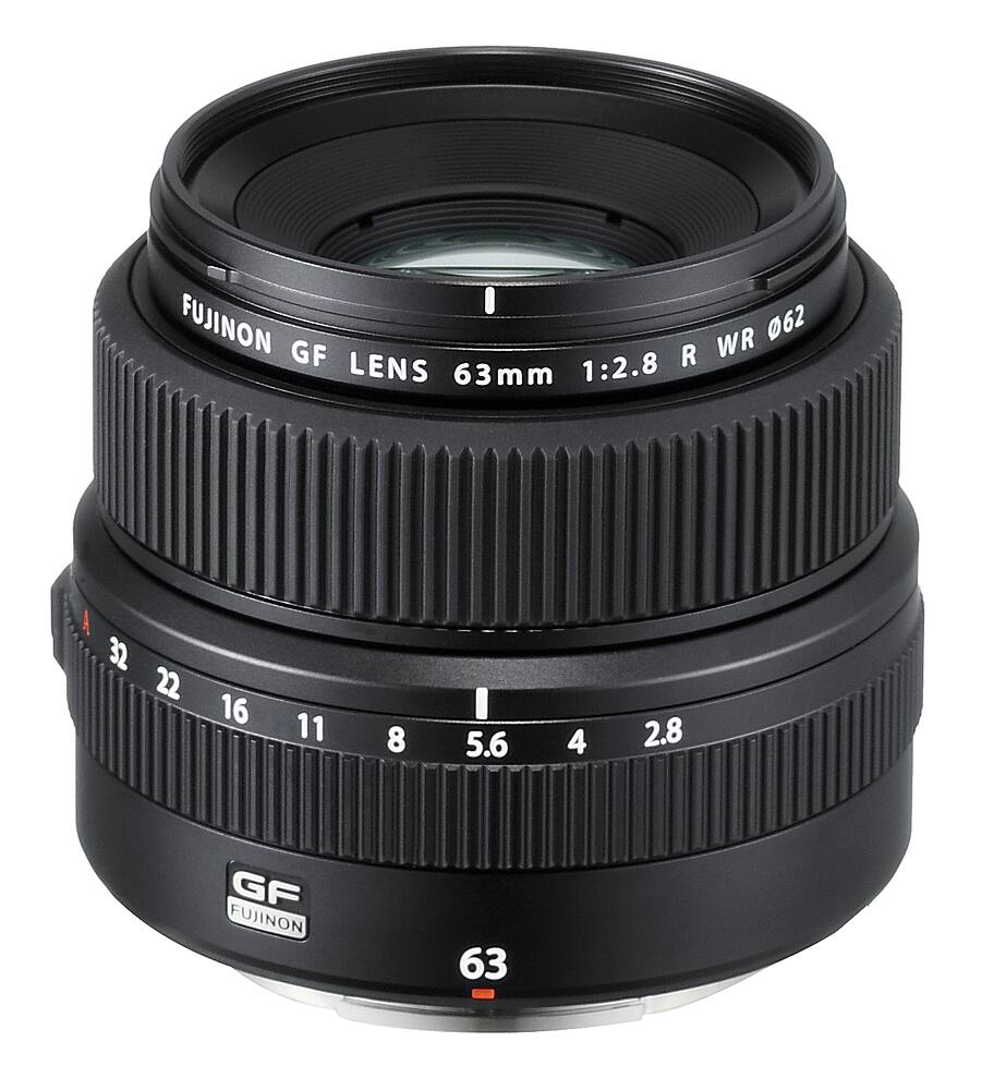 Front. Fujinon - GF63mm F2.8 R WR Standard Prime Lens G-Mount.