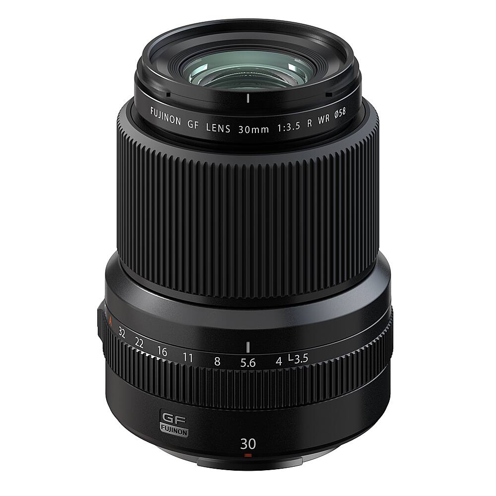 Angle. Fujinon - GF30mmF3.5 R WR Standard Prime Lens G-Mount - Black.