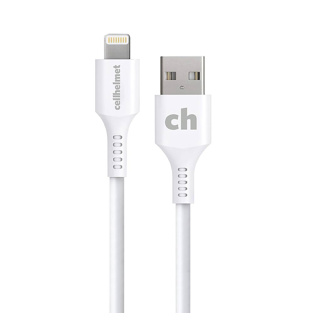 Cellhelmet - 3' Lightning to Type-A Charge and Sync Cable - White