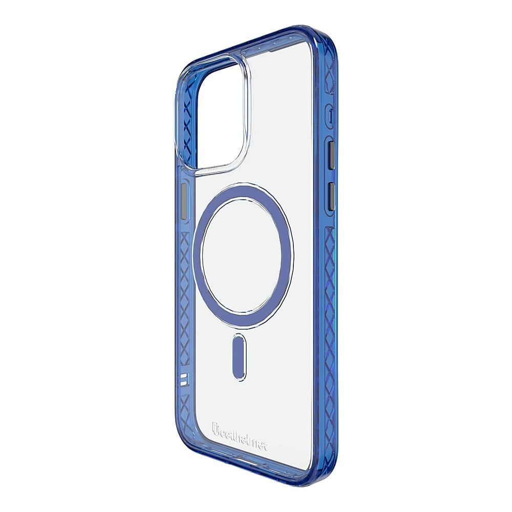 Angle. Cellhelmet - Magnitude Series Case with MagSafe for Apple iPhone 15 Pro Max - Bermuda Blue.