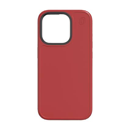 Front. Cellhelmet - Fortitude Series Case with MagSafe for Apple iPhone 15 Pro - Scarlett Red.