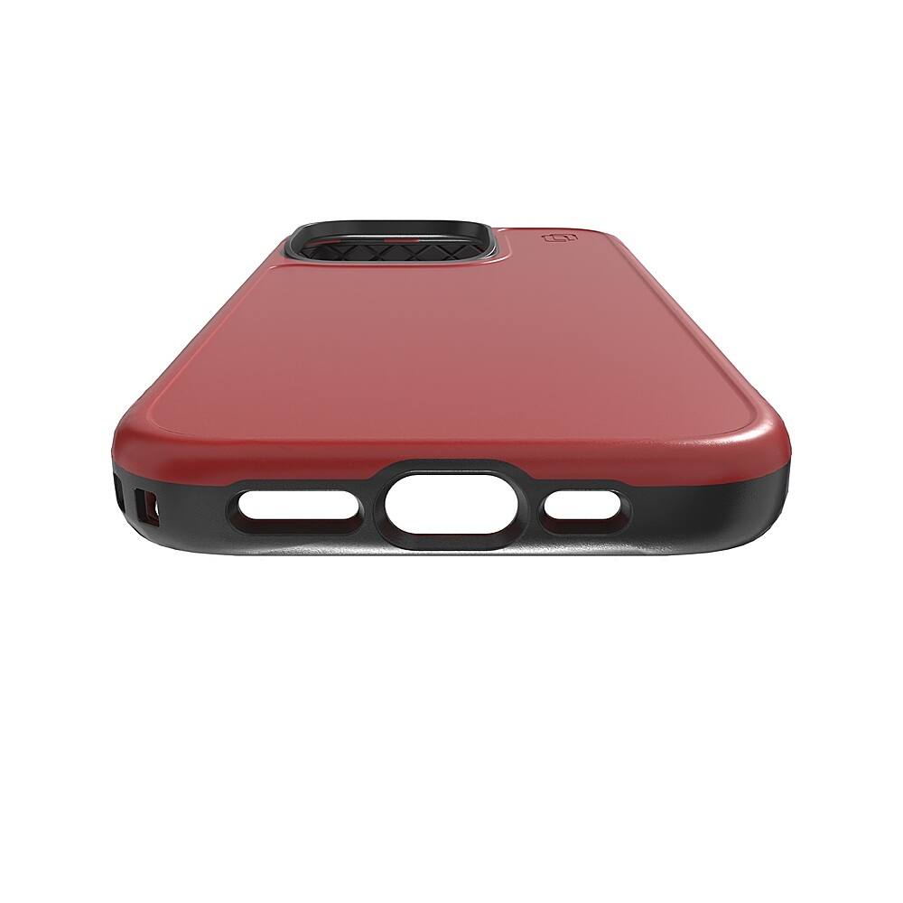 Alt View 12. Cellhelmet - Fortitude Series Case with MagSafe for Apple iPhone 15 Pro - Scarlett Red.