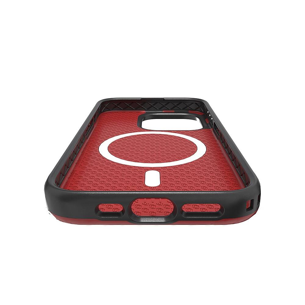 Alt View 13. Cellhelmet - Fortitude Series Case with MagSafe for Apple iPhone 15 Pro - Scarlett Red.