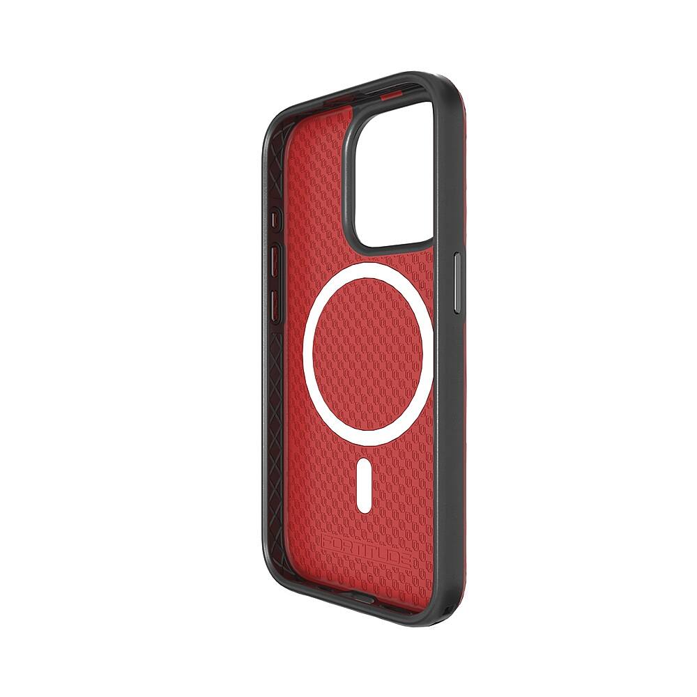 Alt View 1. Cellhelmet - Fortitude Series Case with MagSafe for Apple iPhone 15 Pro - Scarlett Red.