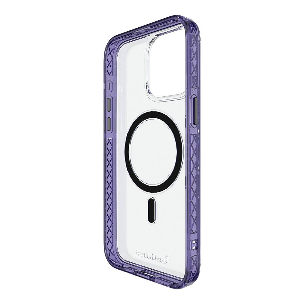 Alt View 1. Cellhelmet - Magnitude Series Case with MagSafe for Apple iPhone 15 Pro Max - Midnight Lilac.