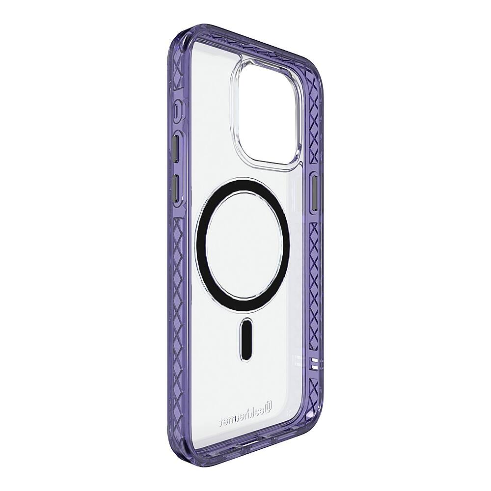Alt View 2. Cellhelmet - Magnitude Series Case with MagSafe for Apple iPhone 15 Pro Max - Midnight Lilac.