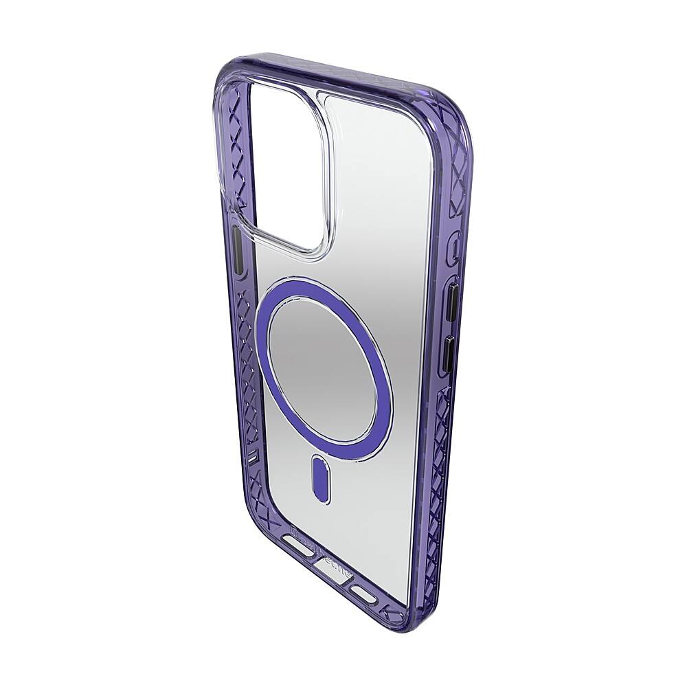 Alt View 3. Cellhelmet - Magnitude Series Case with MagSafe for Apple iPhone 15 Pro Max - Midnight Lilac.