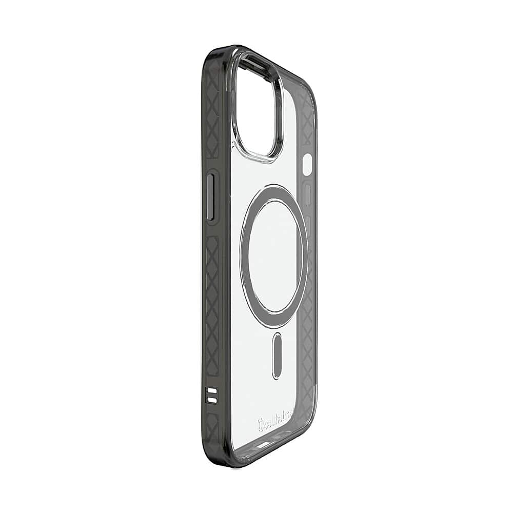 Left View: Cellhelmet - Magnitude Series Case with MagSafe for Apple iPhone 15 - Onyx Black