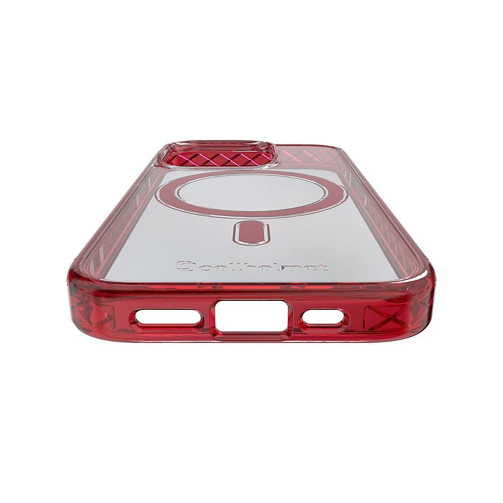 Alt View 12. Cellhelmet - Magnitude Series Case with MagSafe for Apple iPhone 15 Pro - Scarlett Red.
