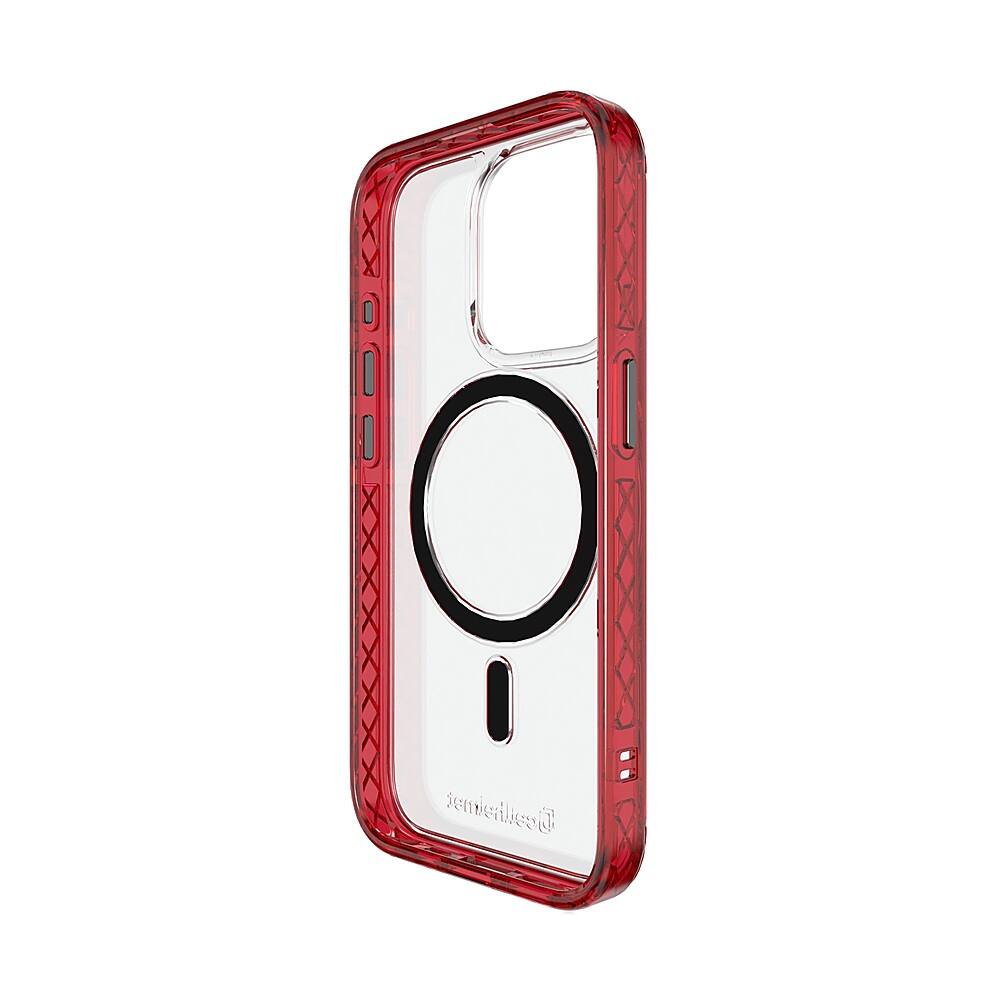 Alt View 1. Cellhelmet - Magnitude Series Case with MagSafe for Apple iPhone 15 Pro - Scarlett Red.