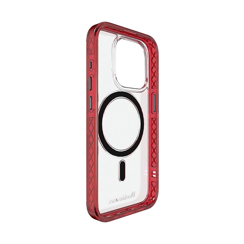 Alt View 2. Cellhelmet - Magnitude Series Case with MagSafe for Apple iPhone 15 Pro - Scarlett Red.
