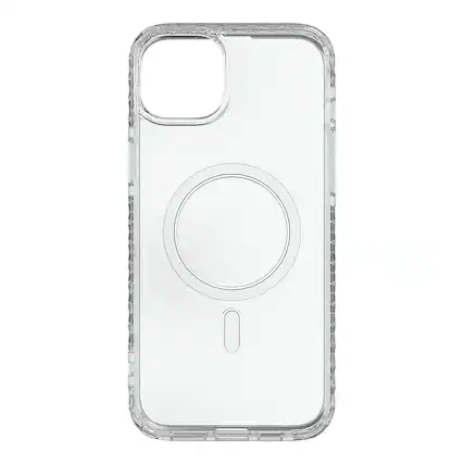 Front. Cellhelmet - Magnitude Series Case with MagSafe for Apple iPhone 15 Plus - Crystal Clear.