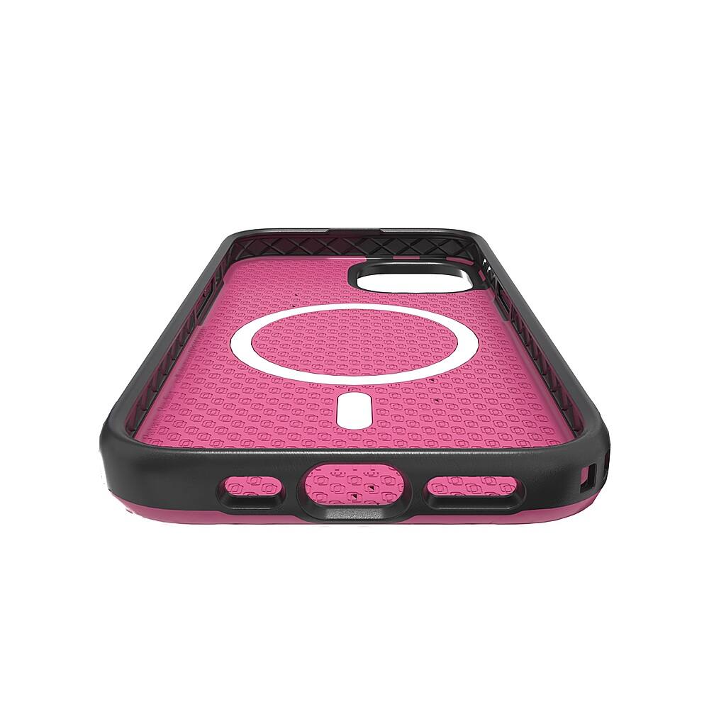 Alt View 13. Cellhelmet - Fortitude Series Case with MagSafe for Apple iPhone 15 - Vivid Magenta.