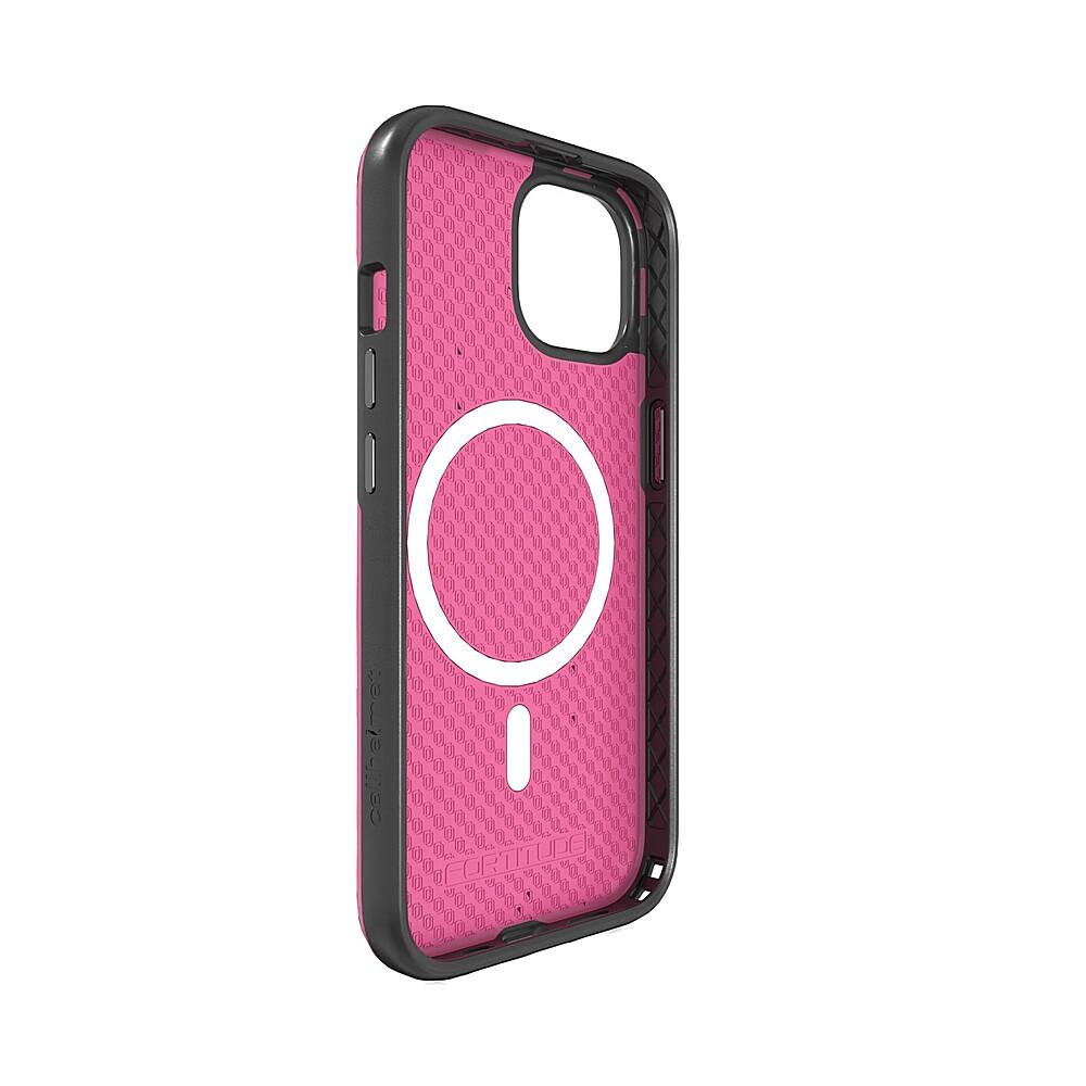 Alt View 2. Cellhelmet - Fortitude Series Case with MagSafe for Apple iPhone 15 - Vivid Magenta.