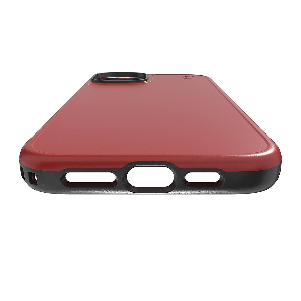 Alt View 12. Cellhelmet - Fortitude Series Case with MagSafe for Apple iPhone 15 Plus - Scarlett Red.
