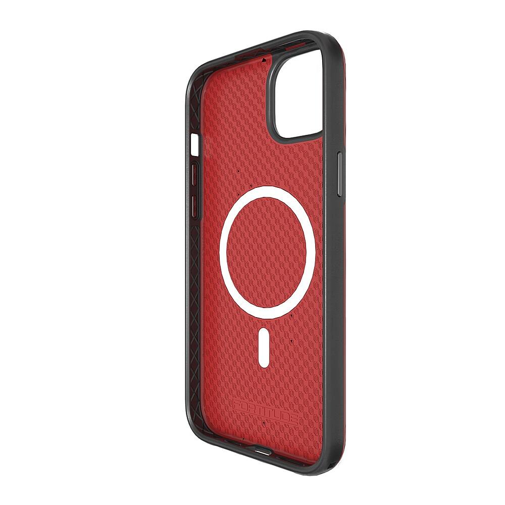 Alt View 1. Cellhelmet - Fortitude Series Case with MagSafe for Apple iPhone 15 Plus - Scarlett Red.