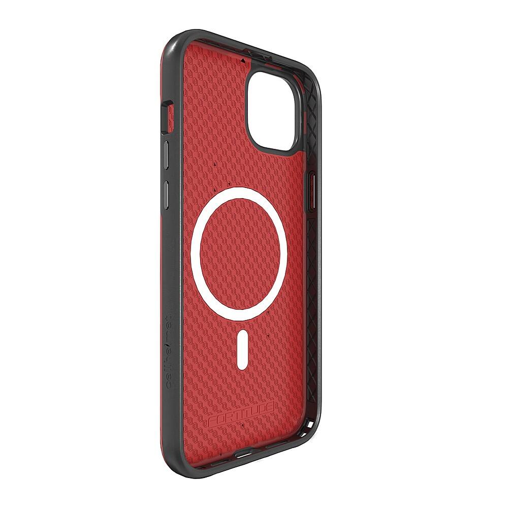 Alt View 2. Cellhelmet - Fortitude Series Case with MagSafe for Apple iPhone 15 Plus - Scarlett Red.