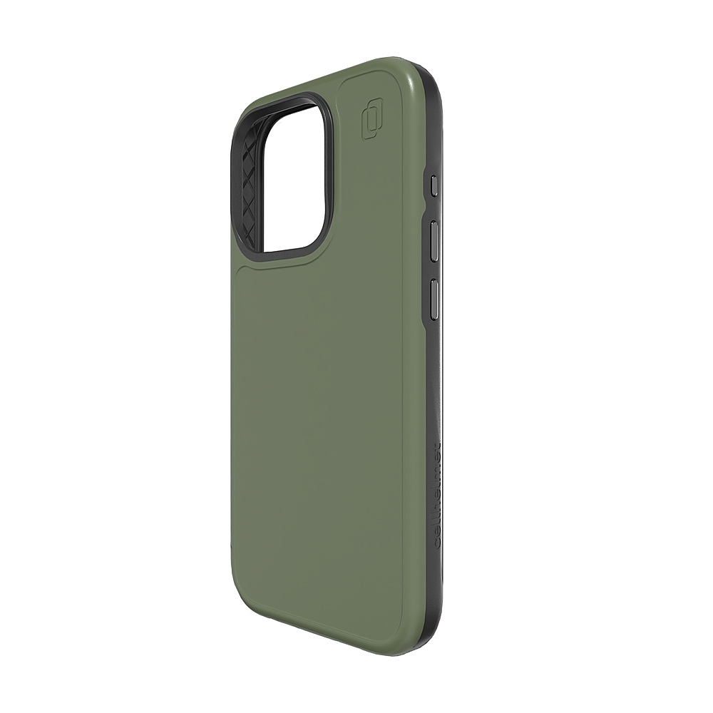 Angle View: Cellhelmet - Fortitude Series Case with MagSafe for Apple iPhone 15 Pro - Olive Green