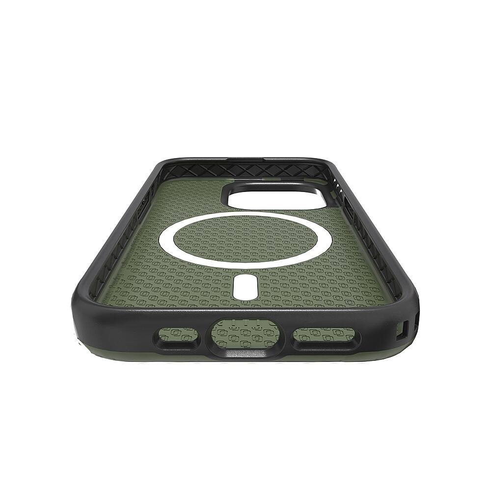 Alt View 13. Cellhelmet - Fortitude Series Case with MagSafe for Apple iPhone 15 Pro - Olive Green.