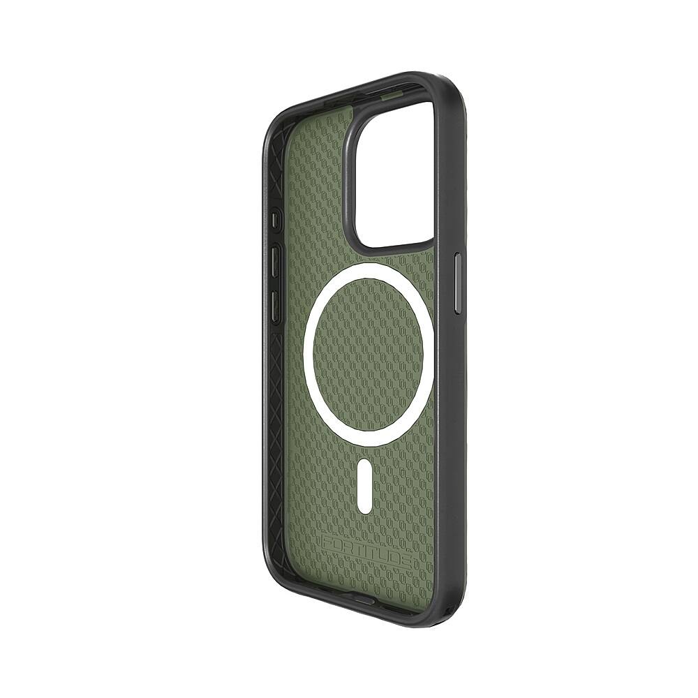 Alt View 1. Cellhelmet - Fortitude Series Case with MagSafe for Apple iPhone 15 Pro - Olive Green.