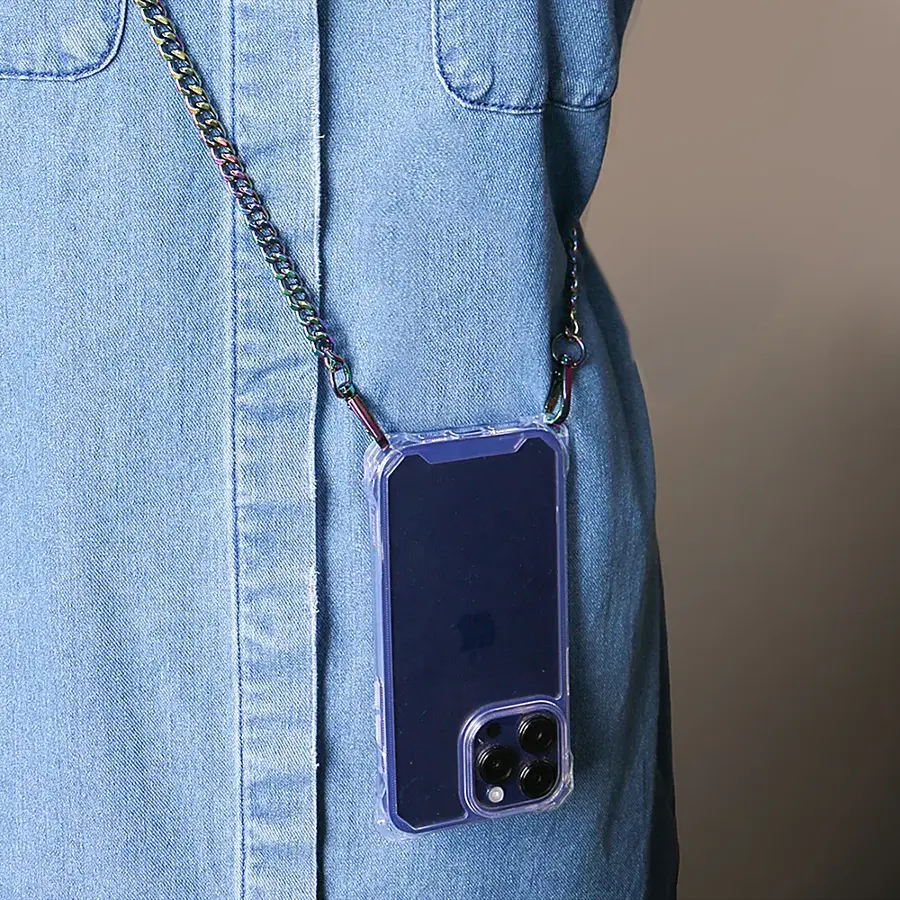 Alt View 12. Bryten - Glacier 4-Way Carry Case for Apple iPhone 14 Pro Max - Clear.