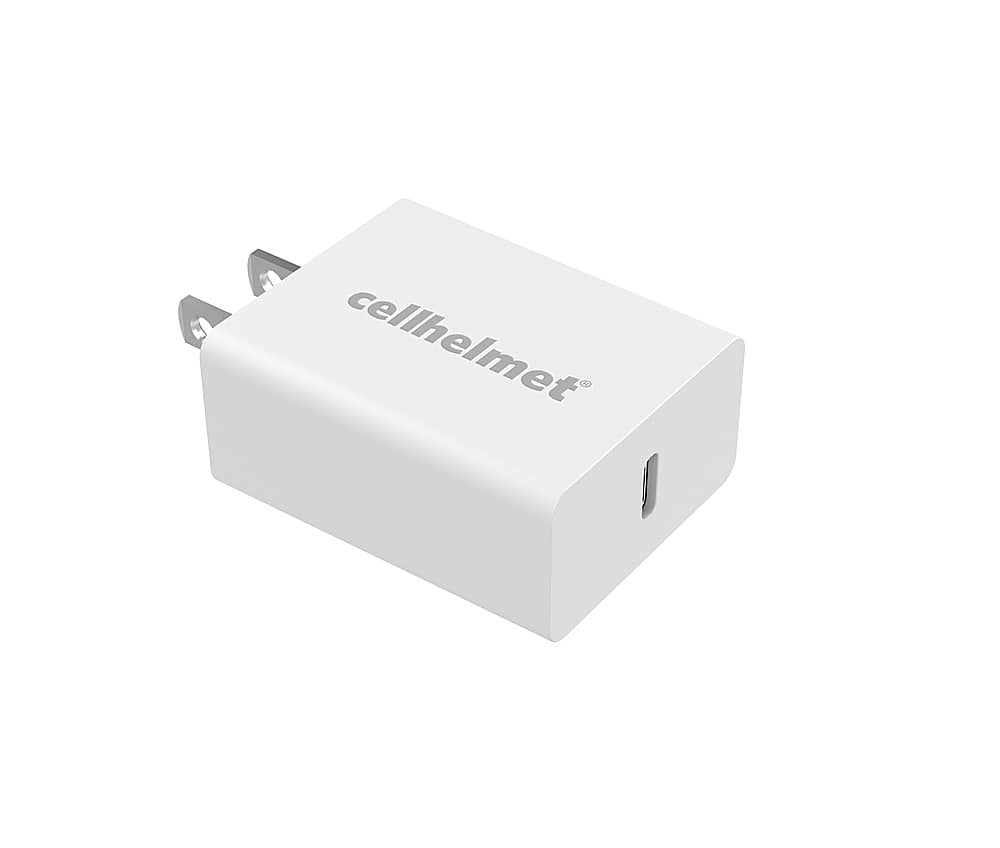 Front. Cellhelmet - 20W Power Delivery Wall Plug - White.