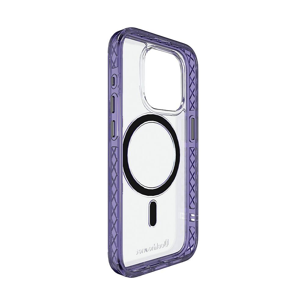 Alt View 2. Cellhelmet - Magnitude Series Case with MagSafe for Apple iPhone 15 Pro - Midnight Lilac.