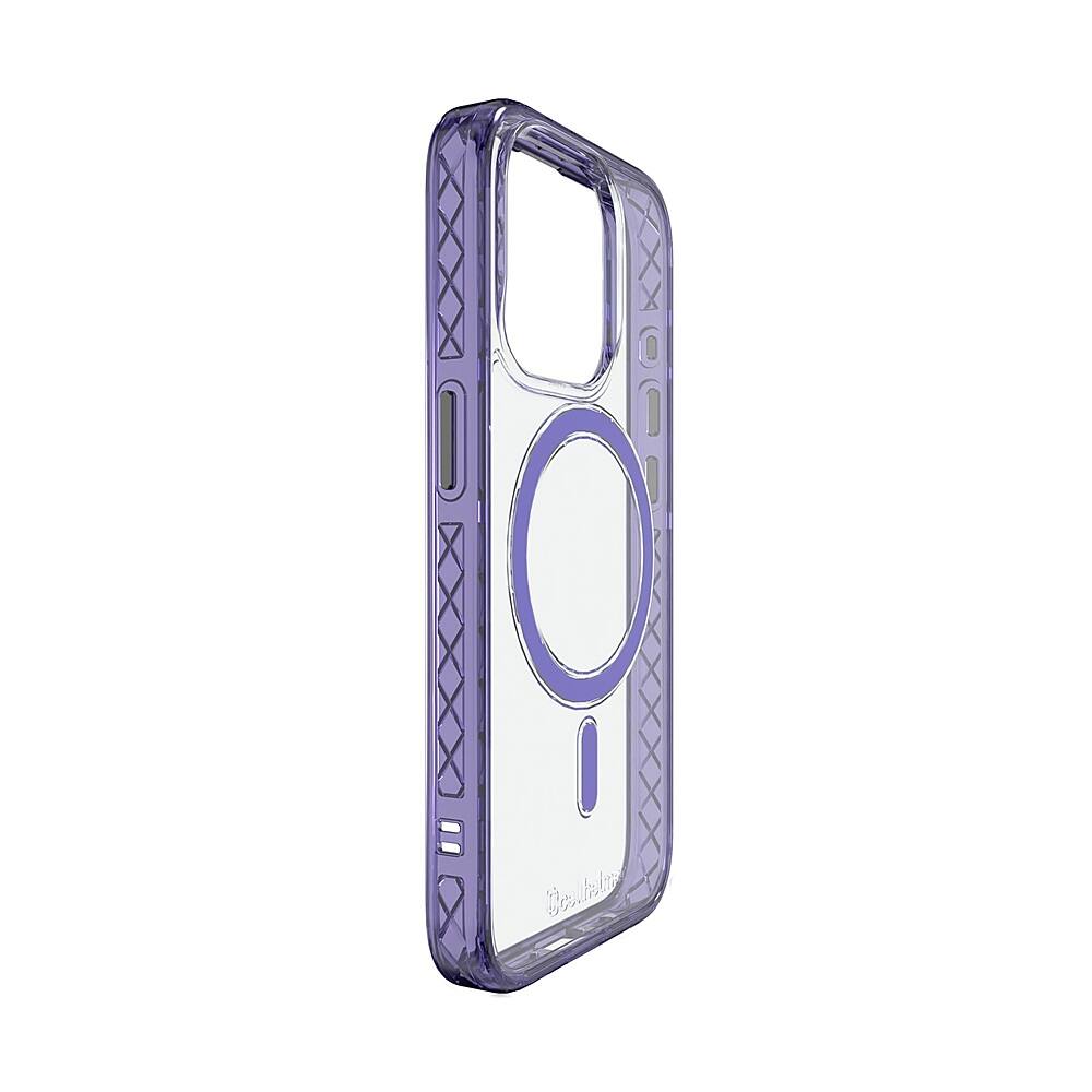 Left. Cellhelmet - Magnitude Series Case with MagSafe for Apple iPhone 15 Pro - Midnight Lilac.