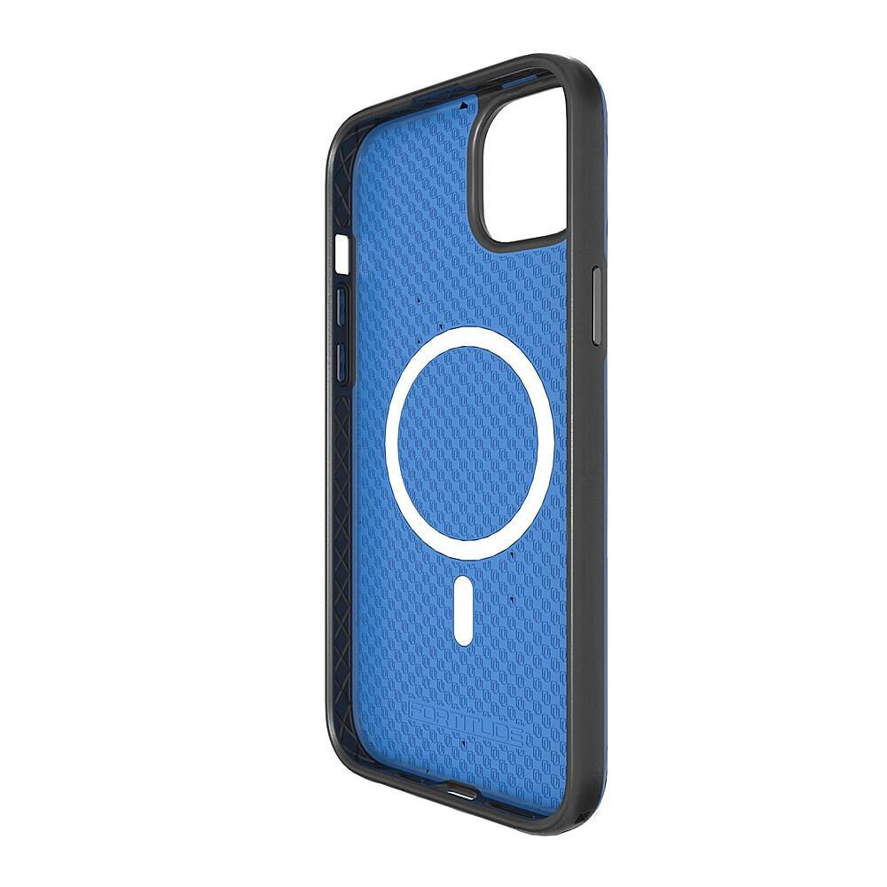 Alt View 2. Cellhelmet - Fortitude Series Case with MagSafe for Apple iPhone 15 Plus - Bermuda Blue.