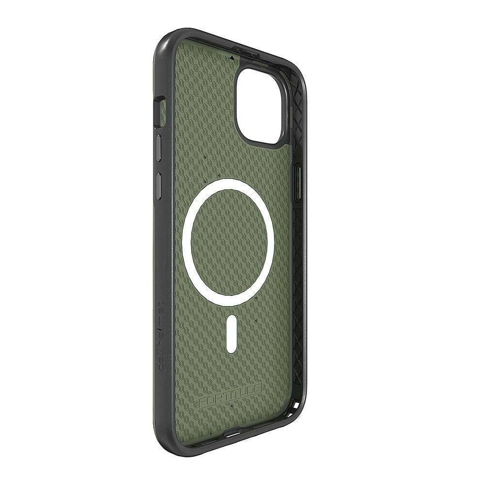 Alt View 2. Cellhelmet - Fortitude Series Case with MagSafe for Apple iPhone 15 Plus - Olive Green.