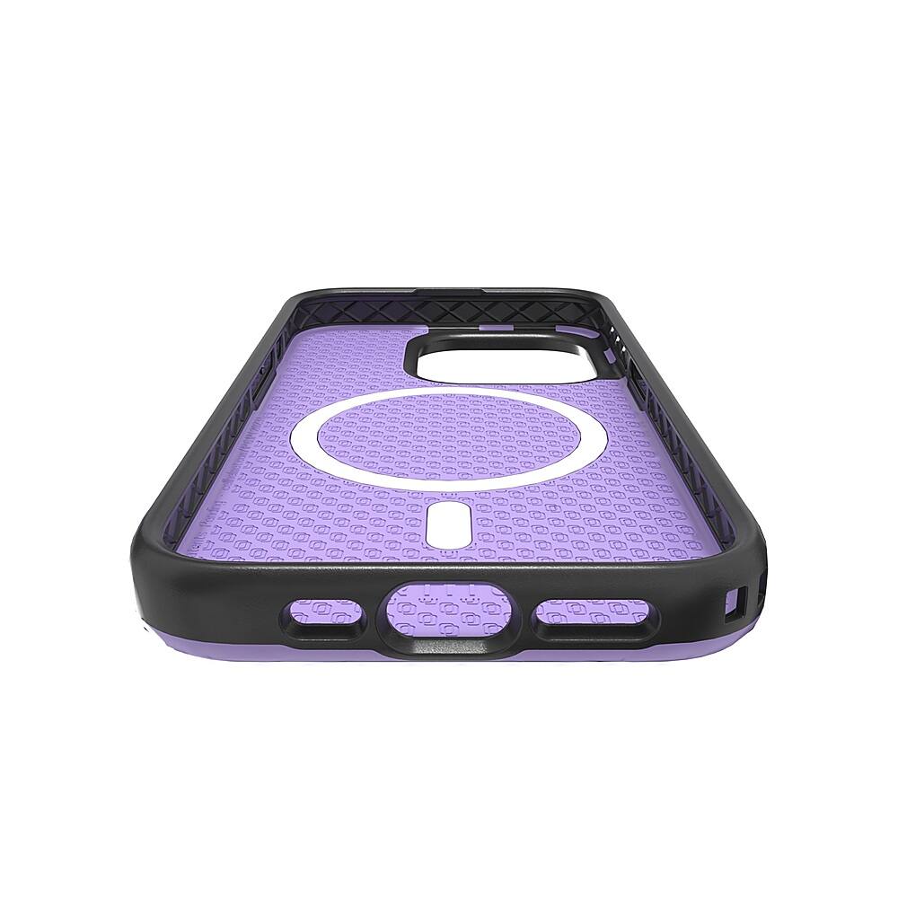 Alt View 12. Cellhelmet - Fortitude Series Case with MagSafe for Apple iPhone 15 Pro - Midnight Lilac.
